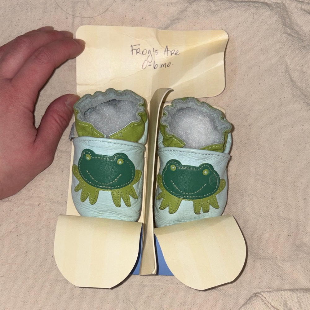 Robeez Green Frog Baby Crib shoes
